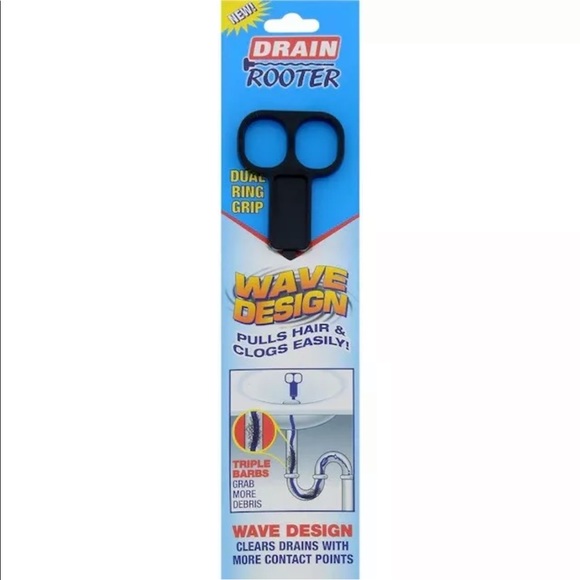 Drain Rooter 18” Wave Design Plastic Drain Snake NWT - Picture 5 of 5
